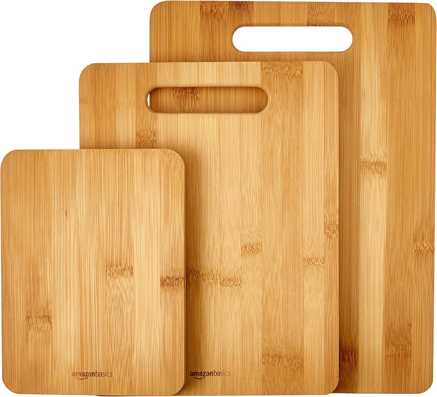 Amazon Basics Set 3 Tablas Bambú