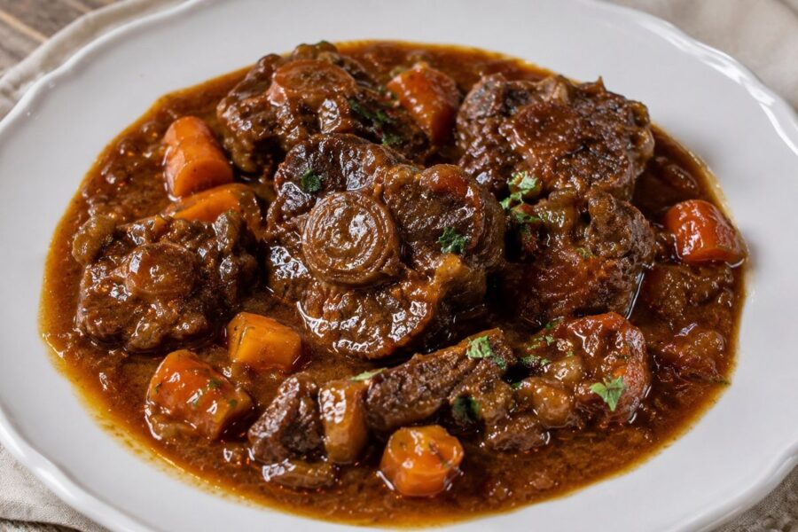 Rabo de toro cordobés al vino tinto